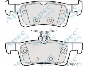 APEC braking PAD1975 stabdžių trinkelių rinkinys, diskinis stabdys
1610814180, 1611331480