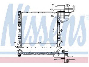 NISSENS 62775 radiatorius, variklio aušinimas 
 Aušinimo sistema -> Radiatorius/alyvos aušintuvas -> Radiatorius/dalys
638 501 24 01, A6385012401