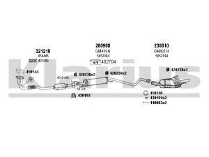 KLARIUS 391390E išmetimo sistema 
 Išmetimo sistema -> Išmetimo sistema, visa