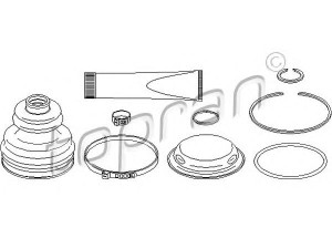 TOPRAN 111 640 gofruotoji membrana, kardaninis velenas 
 Ratų pavara -> Gofruotoji membrana
4B0 498 201, 4B0 498 201, 4B0 498 201