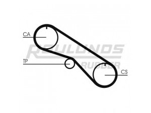 ROULUNDS RUBBER RR1063 paskirstymo diržas 
 Techninės priežiūros dalys -> Papildomas remontas
14400PLM014, 14400PMMA02, 14400PMMA03