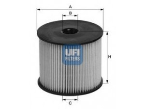 UFI 26.003.00 kuro filtras 
 Filtrai -> Kuro filtras
1906-77, 1906-A5, 9401906768, 1906-76