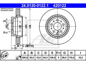 ATE 24.0120-0122.1 stabdžių diskas 
 Dviratė transporto priemonės -> Stabdžių sistema -> Stabdžių diskai / priedai
8624926