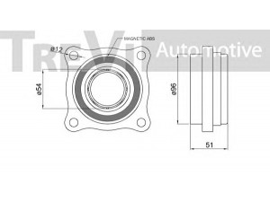 TREVI AUTOMOTIVE WB2299 rato guolio komplektas 
 Ašies montavimas/vairavimo mechanizmas/ratai -> Rato stebulė/montavimas -> Rato guolis
4357060010, 9031296001