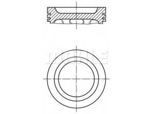 MAHLE ORIGINAL 012 15 13 stūmoklis 
 Variklis -> Cilindrai/stūmokliai