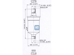 UFI 31.662.00 kuro filtras
810133511A