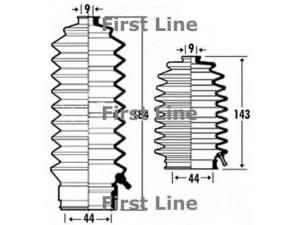 FIRST LINE FSG3309 gofruotoji membrana, vairavimas 
 Vairavimas -> Gofruotoji membrana/sandarinimai
53534SR3N52, 53534ST0013