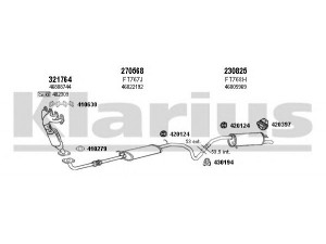 KLARIUS 330848E išmetimo sistema 
 Išmetimo sistema -> Išmetimo sistema, visa