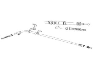 FERODO FHB432941 trosas, stovėjimo stabdys 
 Stabdžių sistema -> Valdymo svirtys/trosai
3B0609721AC, 3B0609721F, 3B0609721L