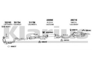 KLARIUS 931226E išmetimo sistema 
 Išmetimo sistema -> Išmetimo sistema, visa