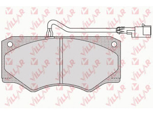 VILLAR 626.0962 stabdžių trinkelių rinkinys, diskinis stabdys 
 Techninės priežiūros dalys -> Papildomas remontas
1906430