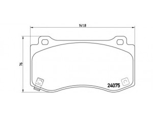 BREMBO P 11 023 stabdžių trinkelių rinkinys, diskinis stabdys 
 Techninės priežiūros dalys -> Papildomas remontas
05174311AA, 05174311AB, 05174311AC