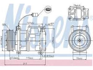 NISSENS 89147 kompresorius, oro kondicionierius 
 Oro kondicionavimas -> Kompresorius/dalys
64521470096, 64528385917, 64528391880