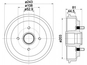 HELLA PAGID 8DT 355 300-601 stabdžių būgnas 
 Stabdžių sistema -> Būgninis stabdys -> Stabdžių būgnas
1151001, 1213352, 1315740, 1416191