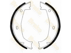 Brake ENGINEERING SH2498 stabdžių trinkelių komplektas, stovėjimo stabdis 
 Stabdžių sistema -> Rankinis stabdys
34411160729, 34411160924, 34416761289