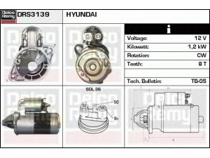DELCO REMY DRS3139 starteris 
 Elektros įranga -> Starterio sistema -> Starteris
M1T70431, M1T70481, M1T70481ZC