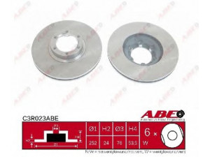 ABE C3R023ABE stabdžių diskas 
 Dviratė transporto priemonės -> Stabdžių sistema -> Stabdžių diskai / priedai
4403283, 77.00.561.367, 77.01.204.281