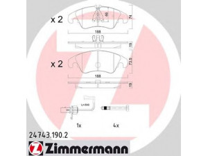 ZIMMERMANN 24743.190.2 stabdžių trinkelių rinkinys, diskinis stabdys 
 Techninės priežiūros dalys -> Papildomas remontas
4G0 698 151, 4G0 698 151 D, 8K0 698 151 C