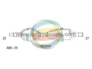 ODM-MULTIPARTS 18-161411 kardaninis velenas 
 Ratų pavara -> Kardaninis velenas
3272S3, 3272S6, 3272.S2, 3272.S5