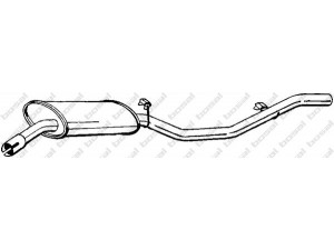 BOSAL 279-595 galinis duslintuvas 
 Išmetimo sistema -> Duslintuvas
1052384, 1568636, 1571711, 1574668