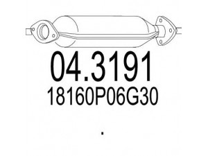 MTS 04.3191 katalizatoriaus keitiklis
18160P06G30