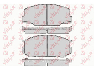 VILLAR 626.0064 stabdžių trinkelių rinkinys, diskinis stabdys