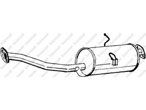 BOSAL 278-491 galinis duslintuvas 
 Išmetimo sistema -> Duslintuvas
FE22-40-100A, FE22-40-100A9S