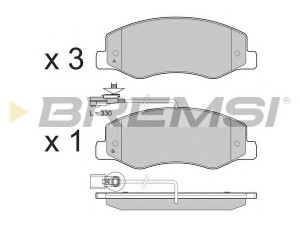 BREMSI BP3440 stabdžių trinkelių rinkinys, diskinis stabdys 
 Techninės priežiūros dalys -> Papildomas remontas
4406000Q0G, 4406000Q0M, 4421289