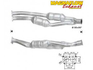MAGNAFLOW 76019 katalizatoriaus keitiklis 
 Išmetimo sistema -> Katalizatoriaus keitiklis
1731J9