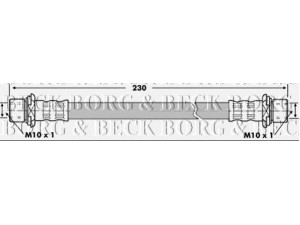 BORG & BECK BBH7102 stabdžių žarnelė 
 Stabdžių sistema -> Stabdžių žarnelės
MB857567, MR129787, MR129795, MR129787