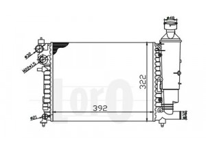 LORO 038-017-0005 radiatorius, variklio aušinimas 
 Aušinimo sistema -> Radiatorius/alyvos aušintuvas -> Radiatorius/dalys
1301B0