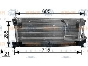 HELLA 8FC 351 037-381 kondensatorius, oro kondicionierius 
 Oro kondicionavimas -> Kondensatorius
16 18 109, 90 51 1660, 1618109
