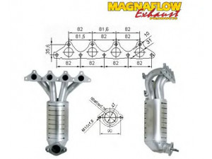 MAGNAFLOW 73405 katalizatoriaus keitiklis 
 Išmetimo sistema -> Katalizatoriaus keitiklis
2851022670