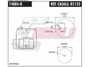 CASALS B1155 dėklas, pneumatinė pakaba
81436006035