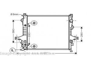 AVA QUALITY COOLING VO2133 radiatorius, variklio aušinimas 
 Aušinimo sistema -> Radiatorius/alyvos aušintuvas -> Radiatorius/dalys
8602675, 8602804, 8602865, 8603619