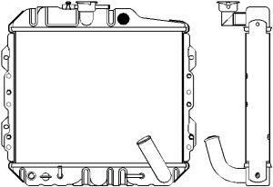 SAKURA  Automotive 1221-0301 radiatorius, variklio aušinimas