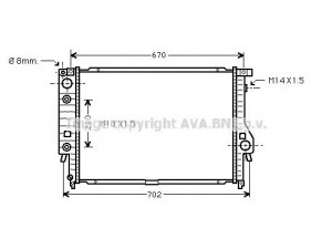 AVA QUALITY COOLING BW2165 radiatorius, variklio aušinimas