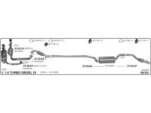 IMASAF 552000022 išmetimo sistema 
 Išmetimo sistema -> Išmetimo sistema, visa