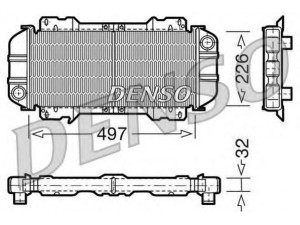 DENSO DRM10015 radiatorius, variklio aušinimas 
 Aušinimo sistema -> Radiatorius/alyvos aušintuvas -> Radiatorius/dalys
81AB8005KB