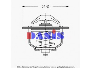 AKS DASIS 750744N termostatas, aušinimo skystis 
 Aušinimo sistema -> Termostatas/tarpiklis -> Thermostat
