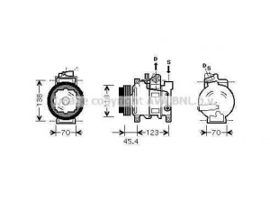 AVA QUALITY COOLING AIK261 kompresorius, oro kondicionierius 
 Oro kondicionavimas -> Kompresorius/dalys
4B0260805J, 4B0260805K