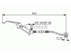 BOSCH 1 987 476 085 stabdžių žarnelė 
 Stabdžių sistema -> Stabdžių žarnelės
04683 790AB, 04683790AC, 4683 790AB