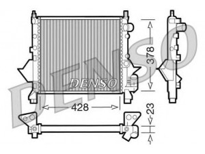 DENSO DRM23080 radiatorius, variklio aušinimas 
 Aušinimo sistema -> Radiatorius/alyvos aušintuvas -> Radiatorius/dalys
7701036152