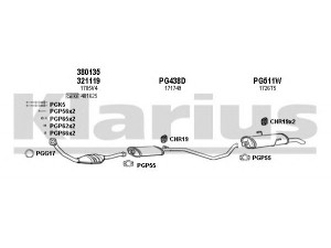 KLARIUS 630481U išmetimo sistema 
 Išmetimo sistema -> Išmetimo sistema, visa