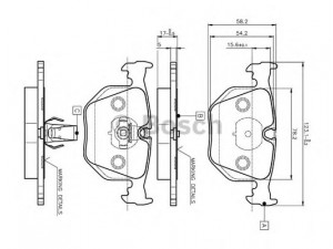 BOSCH 0 986 TB2 204 stabdžių trinkelių rinkinys, diskinis stabdys 
 Techninės priežiūros dalys -> Papildomas remontas
34 21 1 163 324, 34 21 1 163 326