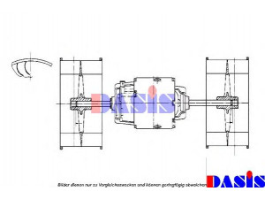 AKS DASIS 188011N elektrovariklis, vidinis pūtiklis 
 Šildymas / vėdinimas -> Orpūtė/dalys
7701030408