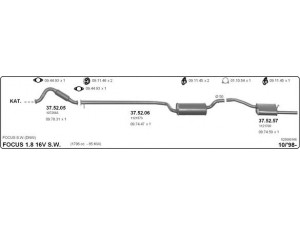IMASAF 525000166 išmetimo sistema 
 Išmetimo sistema -> Išmetimo sistema, visa