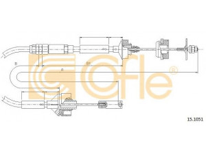 COFLE 15.1051 sankabos trosas 
 Dviratė transporto priemonės -> Kabeliai ir tachometro velenaai -> Sankabos trosas
9627513980, 9633116080