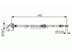 BOSCH 1 987 481 497 stabdžių žarnelė 
 Stabdžių sistema -> Stabdžių žarnelės
58731 2E000, 58731 2E010