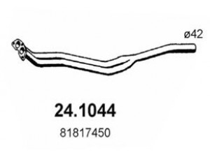 ASSO 24.1044 išleidimo kolektorius 
 Išmetimo sistema -> Išmetimo vamzdžiai
81817450, 81817933